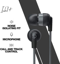 Skullcandy - Ink'D+ Wired In-Ear Headphone, Compatible with Bluetooth Devices and Computers - Sleek Black Earphones for High-Fidelity Audio and Calls