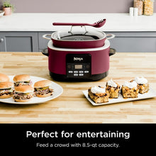 Ninja 10-in-1 Foodi Possible 8.5 Qt Multi-Cooker, Slow Cook, Dutch Oven, Steamer, Triple Heat Fusion, Glass Lid & Integrated Spoon, MC1000WM Cherry Tarte