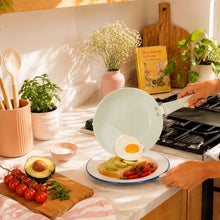 Elements by Thyme & Table 9.5" Ceramic Non-Stick Fry Pan - Green