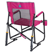 GCI Outdoor Freestyle Rocker Foldable Rocking Camp Chair, Beach Berry