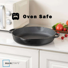 The Mainstays 14 inch Non-Stick Cast Iron Frying Pan, Black