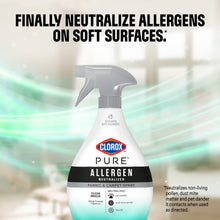 Clorox PURE Allergen Neutralizer Fabric and Carpet Spray, Clean Breeze, 26 fl. oz. Spray Bottle