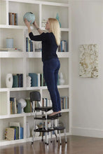 Black Retro Counter Chair / Step Stool