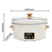 The Pioneer Woman 6-Quart Slow Cooker, Locking Lid, Digital, Brilliant Blooms, Model PW8400778514-7