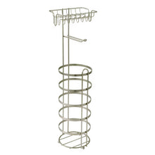 Better Homes & Gardens Free Standing Toilet Paper Holder and Reserves Satin Nickel, Fully Assembled