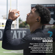 JLab Flex Open Earbuds, Black, Open-Ear Clip Design, 21+ Hr Playtime, IPX4, Multipoint, Clear Calls, Fast Pair