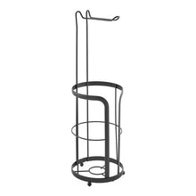 Mainstays Free Standing Toilet Paper Holder with Roll Reserve, Matte Black