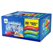 Capri Sun Fruit Punch, Strawberry Kiwi and Pacific Cooler Flavored Juice Drink Blend Variety Pack, 30 ct Box, 6 fl oz Pouches