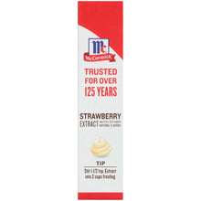 McCormick Strawberry Extract With Other Natural Flavors, 1.0 fl oz Box