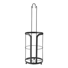 Mainstays Free Standing Toilet Paper Holder with Roll Reserve, Matte Black