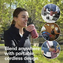 Hamilton Beach Blend Now Portable Personal Blender for Smoothies with Travel Lid, 16 oz, Black