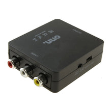 onn Composite AV to HDMI Converter, Black
