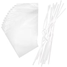 Wilton Treat and Cake Pops Bag Kit, Clear Bags and Silver Ties, 12-Count