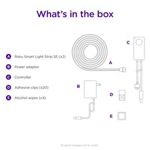 Roku Smart Home Smart Light Strip SE 32.8 ft with 16 Million Color Options, White Light Option, and Custom Presets - Indoor