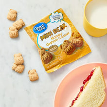 Great Value Mini Bear Honey Graham Cookies, 1 oz, 10 Snack Packs