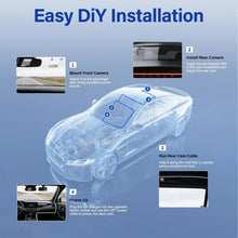 Dash Cam Front and Rear, 1080P Dash Camera for Cars, Bluetooth Car Camera, Built-in Wi-Fi, Night Vision, GPS, Parking Mode