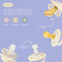 BIBS Pacifier Try-it Collection, Size 1: 0-6 Months, Ivory