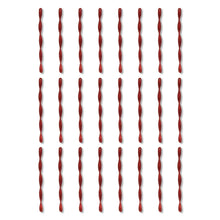 24 Count Red Glitter Icicle Christmas Ornaments, 7 in, by Holiday Time