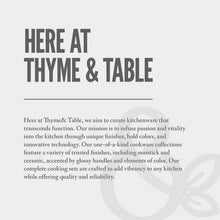 Thyme & Table Stoneware Divided Serving Platter, Onyx Collection