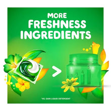Gain Flings laundry detergent pacs with more freshness ingredients compared to Gain liquid detergent