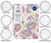 See It Bigger Monthly Planner, Large (8.5" x 11"), Paisley, 2-Year: Apr 2026 – Mar 2028