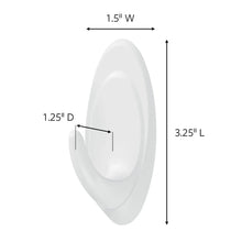 Command Slate Terrace Hook, Medium, 2 Wall Hooks