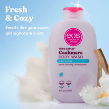 eos Shea Better Cashmere Body Wash - Fresh & Cozy-Coconut Waters, Creamy Gel Formula, 16 fl oz.