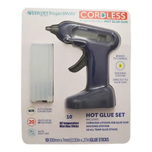 Westcott Lithium Ion Cordless Glue Gun with 10 Glue Sticks