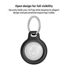 Belkin Apple AirTag Secure Holder with Key Ring Cases 4-Pack Black