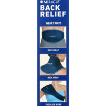 Miracle Back Relief Gel-Infused Compression Wrap, 360-Degree Neck, Shoulder & Back Support