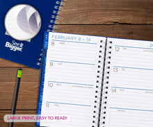 See It Bigger M/W Planner, Small (4.25" x 6.5"), Blue, 15-Month: Apr 2026 - Jun 2027