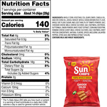 SunChips 100% Whole Grain Garden Salsa Snack Chips Bag, 7 oz