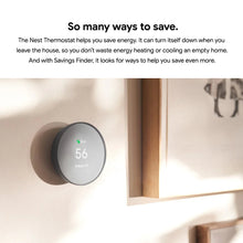 Google Nest Thermostat - Programmable Smart Thermostat for Home - Charcoal
