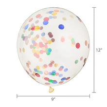 12" Multi-Color Foil Confetti Balloons, 5 Count, by Way To Celebrate