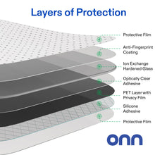 onn Privacy Glass Screen Protector for iPhone® 14 Pro Max, Made with Durable Glass by Corning™ for Ultimate Protection, Includes Easy Application Tray