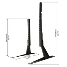onn Tabletop TV Stand for 37" to 70" TVs, Holds up to 110 lbs, Black- Metal Legs for Tabletop