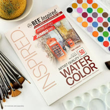Bee Paper - Bee Inspired 9"x12" Studio Watercolor Paper Pad, 50 Sheets, Top Tape, 140lb. 300GSM