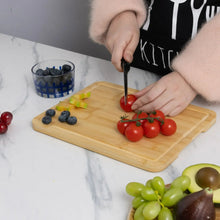 Mainstays 11" x 14.5" Non-slip Bamboo Cutting Board, 100% Natural Bamboo Color, with Juice Groove