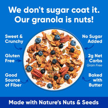 NuTrail Nut Granola Cereal, Blueberry Cinnamon, No Sugar Added, Keto, Gluten Free, 11 oz. 1 Count