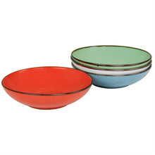 Elama Evelyn 20 Piece Round Stoneware Dinnerware Set in Assorted Colors