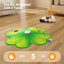 FeelNeedy 2 in 1 Interactive Cat Toys for Indoor Cats, Automatic Rechargeable Hide and Seek Cat Toy with Moving Concealed Feathers and Red Dot for Cats and Kittens Self Playing