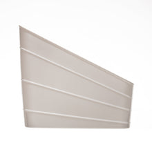 Mainstays Wide Slanted Flexible Closet Organizer Bin with Handle, White Plastic