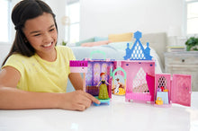 Disney Frozen Storytime Stackers Playset, Anna’s Arendelle Castle Dollhouse with Small Doll