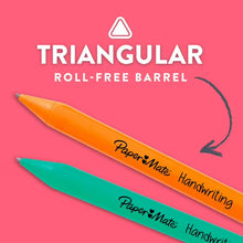 Paper Mate Handwriting Triangular Mechanical Pencil Set with Lead & Eraser Refills, 1.3mm, Fun Barrel Colors, 8 Count