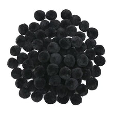 Hello Hobby Black Craft Pom Poms, 80 Piece