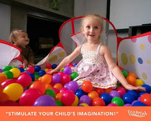 Foxprint Portable Basketball Ball Pit for Toddlers, 47.2" x 23.6" x 29.1"