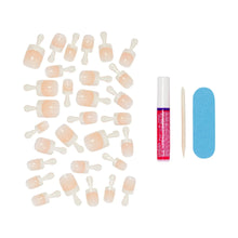 KISS Everlasting French Press on Nails, String Of Pearls, White, Real Short Squoval, 28 Count