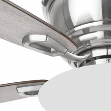 Honeywell Rockford 52" Traditional Satin Nickel Indoor Ceiling Fan with Light, Pull Chains & Reversible Motor