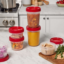 Rubbermaid Takealongs 12 Piece Food Storage Set, Red