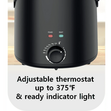 Mainstays 2QT Electric Deep Fryer, Matte Black - Household, 1000W